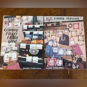 Dale Burdett Cross Stitch Pattern‎ Leaflets country finger lickin good hopscotch